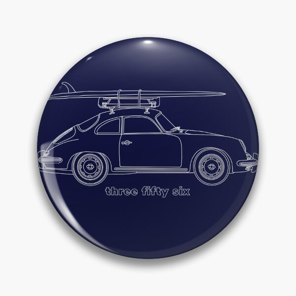 Item preview, Vintage 356 carrying a surf board line illustration designed and sold by blackdogshop.