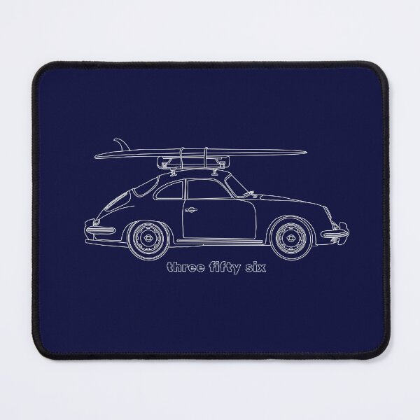 Item preview, Vintage 356 carrying a surf board line illustration designed and sold by blackdogshop.