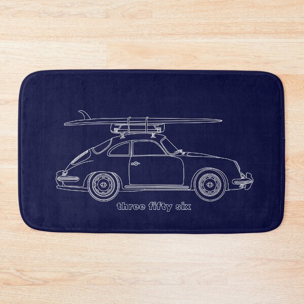 Item preview, Vintage 356 carrying a surf board line illustration designed and sold by blackdogshop.