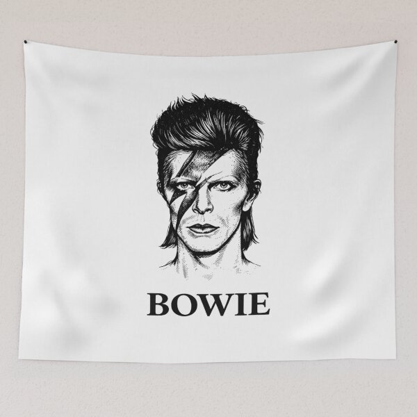 Artikelvorschau, David Bowie – Minimalistisches Schwarz-Weiß-Porträt entworfen und verkauft von Tasty-Shots.