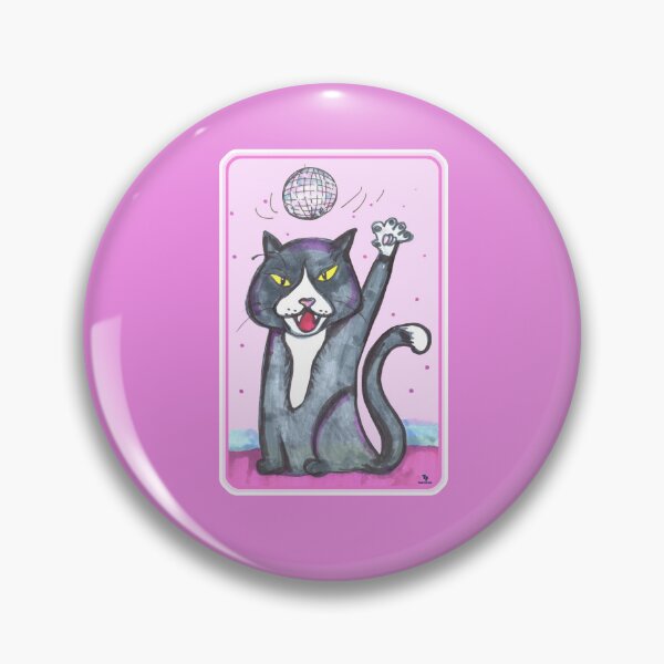 Item preview, Disco Ball Cat Cartoon Fun Art designed and sold by mytshirtfort.