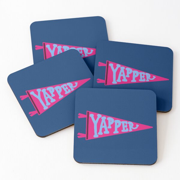Item preview, Copy of YAPPER Pennant Flag | Hot Pink and Light Blue Retro Banner on navy designed and sold by Giulia  Palazzo.