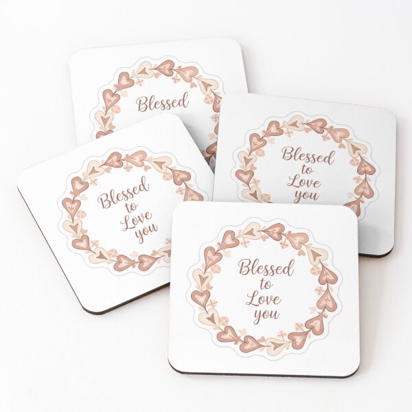 Item preview, Blessed to Love You – Minimalist Round Heart Circle Romantic Design designed and sold by Illustrated Faith.