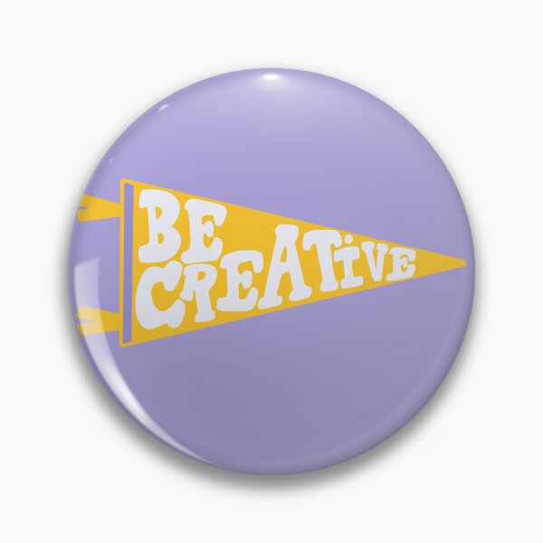 Item preview, Be Creative Pennant Flag | Yellow and White Banner designed and sold by Giulia  Palazzo.
