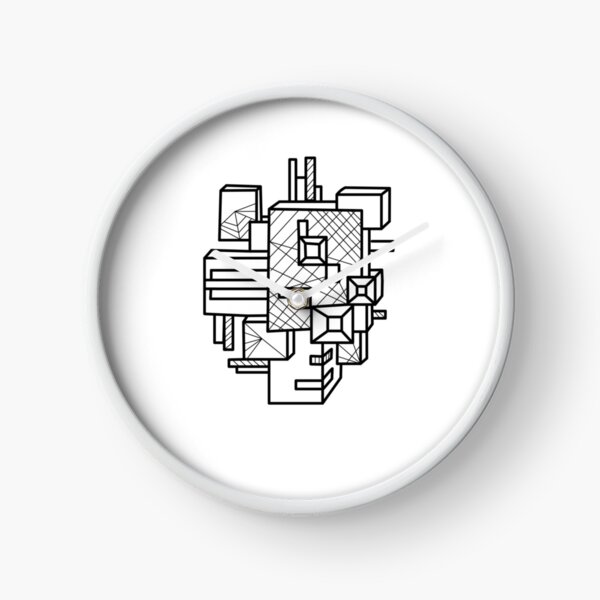 Item preview, Geometric box line art  designed and sold by DoodlesDinks.