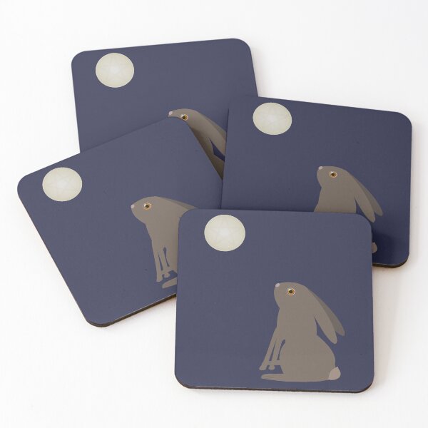 Item preview, Fairycore Magical Moon Gazing Hare Animal Art designed and sold by naturegallery.