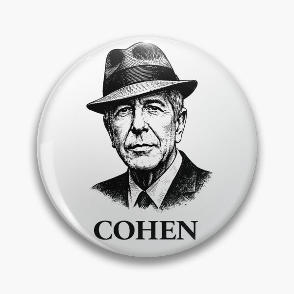 Item preview, Leonard Cohen — Minimal Black & White Portrait designed and sold by Tasty-Shots.