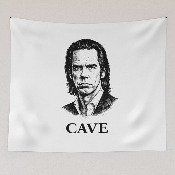 Item preview, Nick Cave — Minimal Black & White Portrait designed and sold by Tasty-Shots.