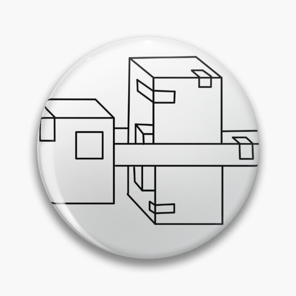 Item preview, Geometric box mail concept line art designed and sold by DoodlesDinks.