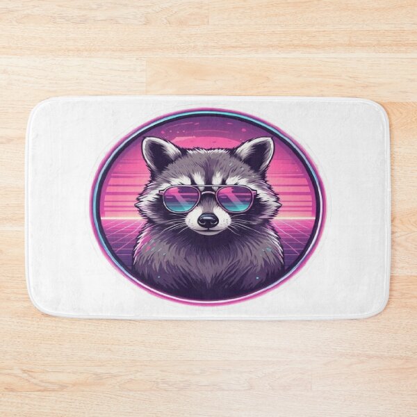 Item preview, Retro Synthwave Raccoon - Cool Trash Panda 80s Style designed and sold by RetroRascalStudio.