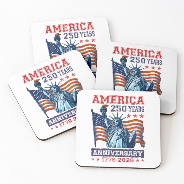 Item preview, America 250 Years Anniversary 1776 2026 Statue of Liberty Patriotic USA Flag designed and sold by MuniraWearify.