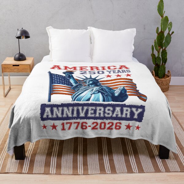 Item preview, America 250 Years Anniversary 1776 2026 Statue of Liberty Patriotic USA Flag designed and sold by MuniraWearify.