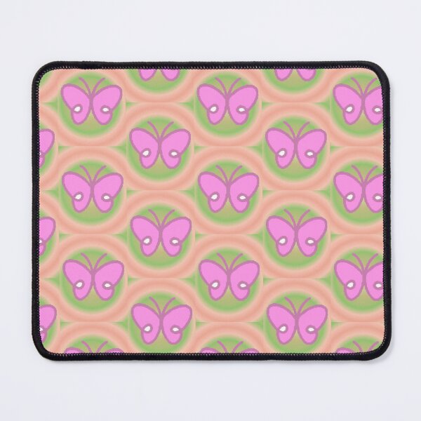 Item preview, Pink Butterfly Pattern with Pastel Background – Soft and Aesthetic Decorative Design designed and sold by AstronautMerch.