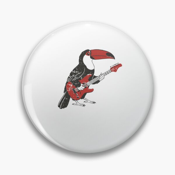 Item preview, Toucan Rock Star Electric Guitar Bird Musician designed and sold by salmzouriart.