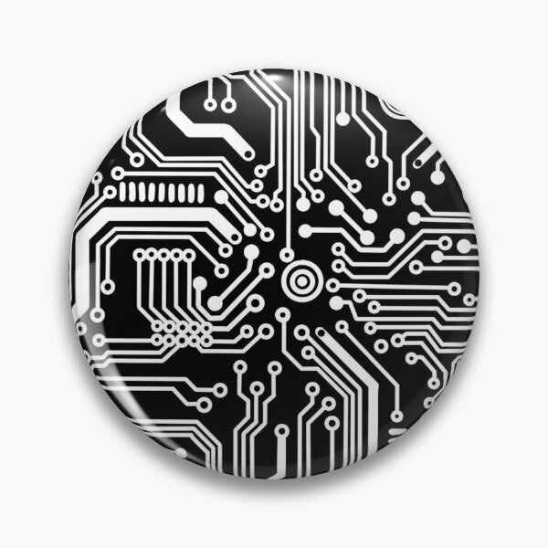 Item preview, black microchip hardware circuit design designed and sold by Giulia  Palazzo.