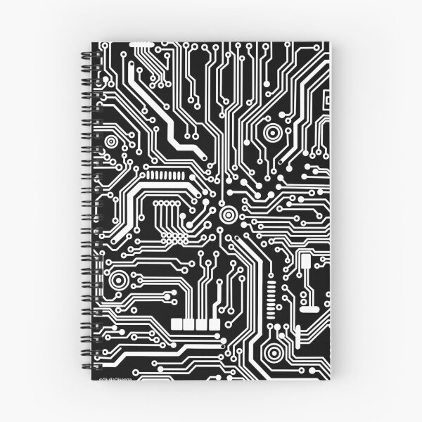 Item preview, black microchip hardware circuit design designed and sold by Giulia  Palazzo.