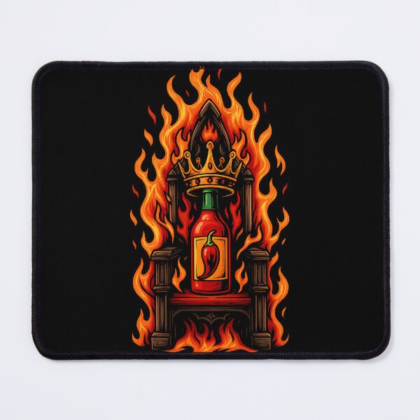 Item preview, King Hot Sauce On The Throne designed and sold by ThoughtsInTheOpen.