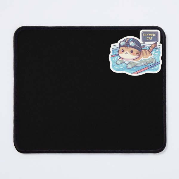 Item preview, Pro Swimmer Cat – Kawaii Pool Athlete designed and sold by Simple Graphics.