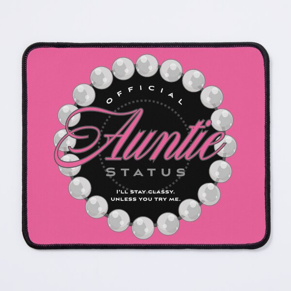 Item preview, Auntie Status (pink) designed and sold by Kipepeo Design Ltd..