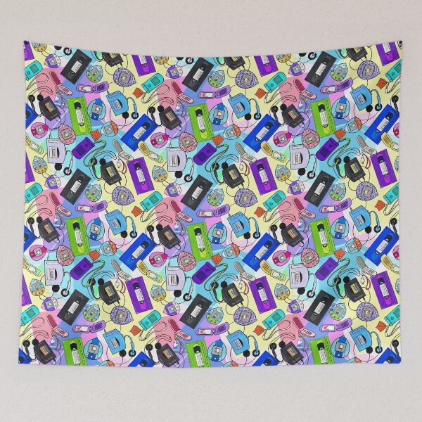 Item preview, Tech and Entertainment from the Y2K era, Y2K Ducks pattern light version designed and sold by EmmaSB-Designs.