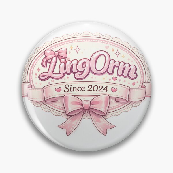 Item preview, LingOrm Since 2024 Coquette Ribbon Badge – Girly Thai GL Fandom designed and sold by Item Geeks.