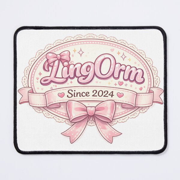 Item preview, LingOrm Since 2024 Coquette Ribbon Badge – Girly Thai GL Fandom designed and sold by Item Geeks.