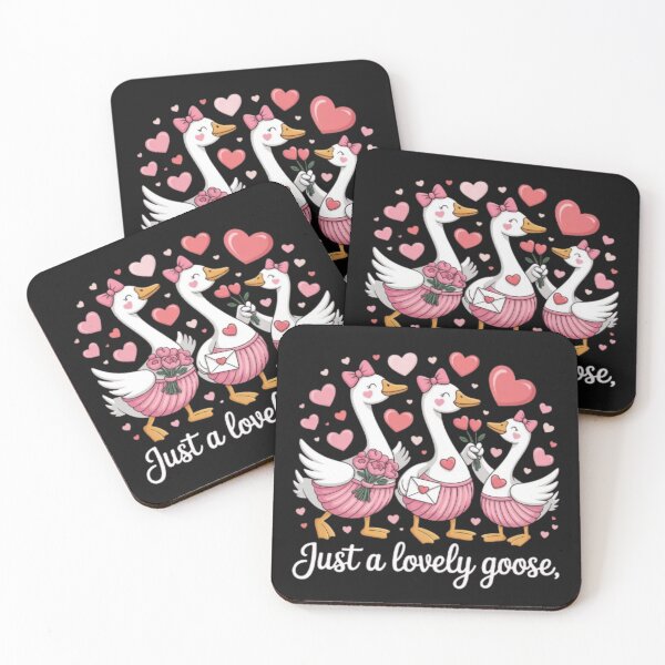 Item preview, Just A Lovely Goose Valentine T-Shirt | Cute Silly Goose Shirt | Kawaii Animal Valentine Gift designed and sold by Youpiworld.
