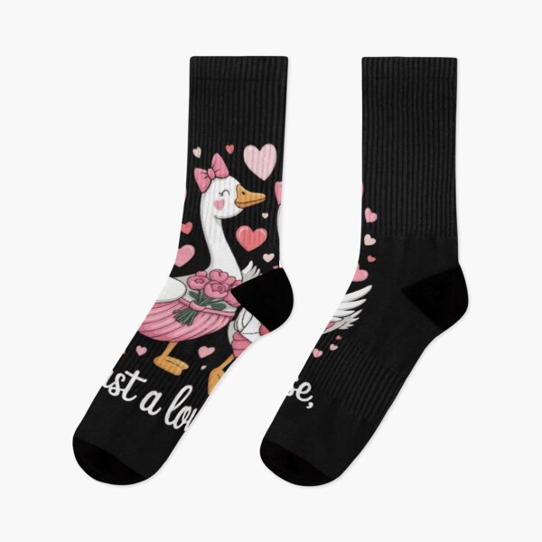 Item preview, Just A Lovely Goose Valentine T-Shirt | Cute Silly Goose Shirt | Kawaii Animal Valentine Gift designed and sold by Youpiworld.