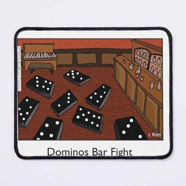 Item preview, Dominos Bar Fight designed and sold by Boffola Comix Merch.