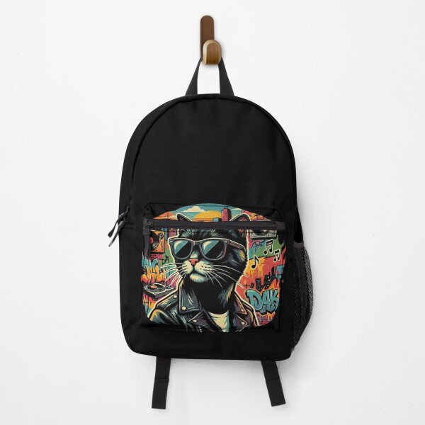 Item preview, Urban DJ Cat with Retro Style designed and sold by ARTILOGÍA.