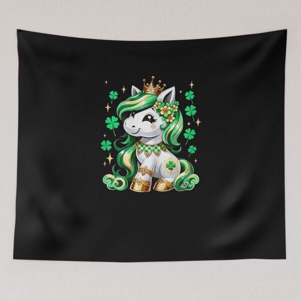 Item preview, Lucky Unicorn St Patricks Day Princess designed and sold by salmzouriart.
