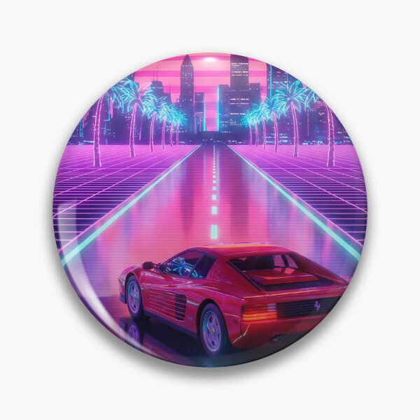 Item preview, Neon Sunset Drive - 80s Outrun Racer designed and sold by powersunlight.