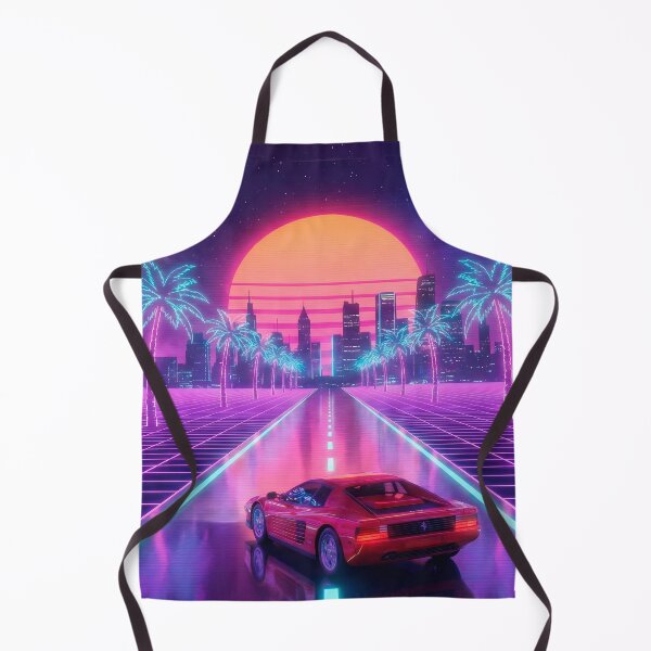 Item preview, Neon Sunset Drive - 80s Outrun Racer designed and sold by powersunlight.