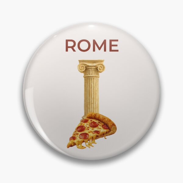 Item preview, Rome City Vibes Pizza and Roman Column designed and sold by Inkworksbyshery.