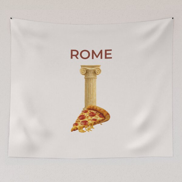 Item preview, Rome City Vibes Pizza and Roman Column designed and sold by Inkworksbyshery.