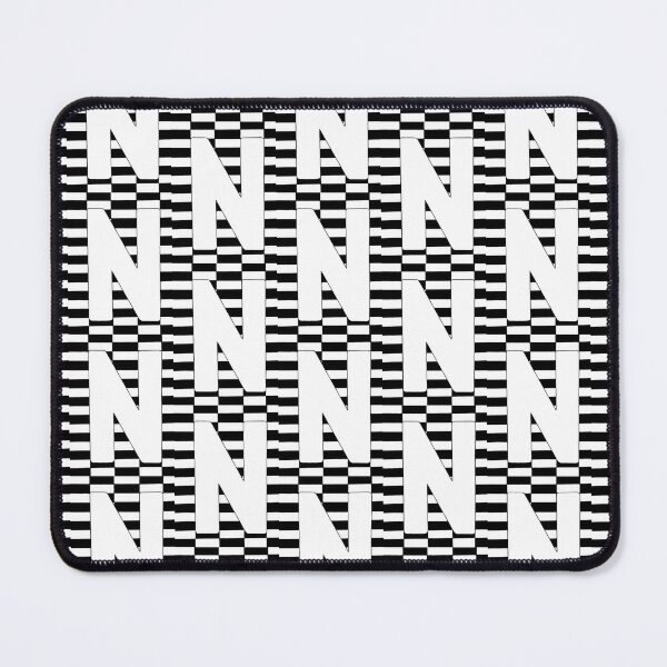 Item preview, Letter N black and white Geometric Art designed and sold by GTeoArt.