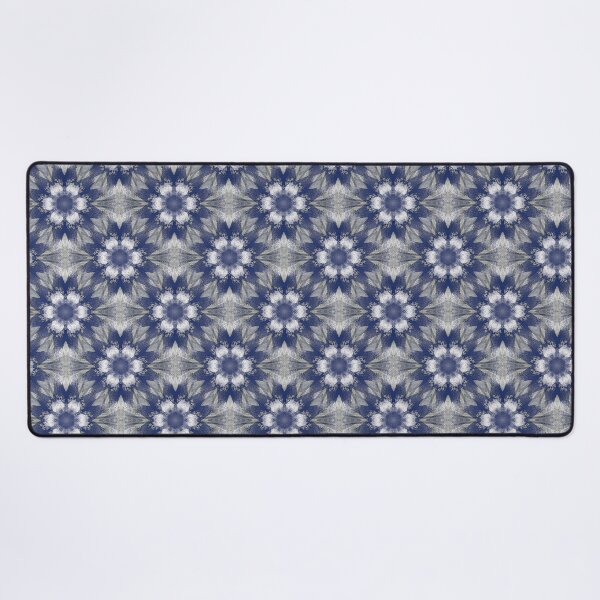 Item preview, Decorative Boho Floral Mandala Pattern in Blue designed and sold by Artistestella.