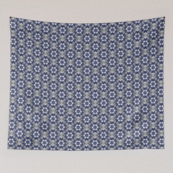 Item preview, Decorative Boho Floral Mandala Pattern in Blue designed and sold by Artistestella.