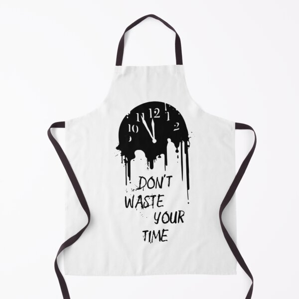 Item preview, Don't Waste Your Time Motivational Clock designed and sold by fancy-to-shop.