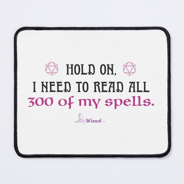 Item preview, DnD Wizard Humor Quote designed and sold by SigilTheory.