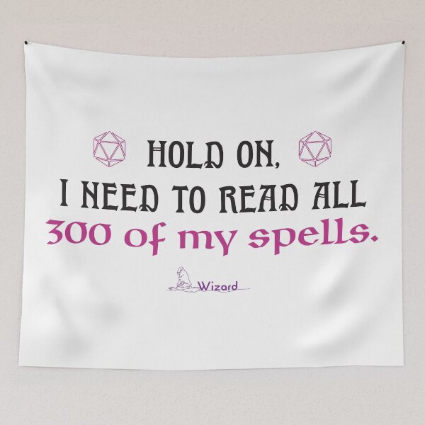 Item preview, DnD Wizard Humor Quote designed and sold by SigilTheory.