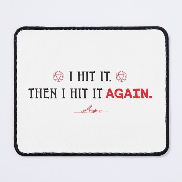 Item preview, DnD Fighter Humor Quote designed and sold by SigilTheory.