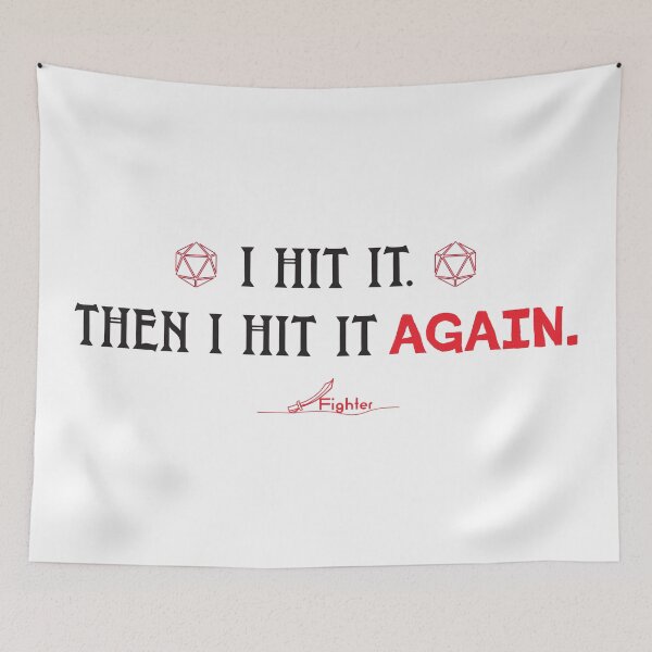 Item preview, DnD Fighter Humor Quote designed and sold by SigilTheory.