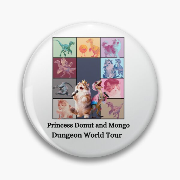 Item preview, Princess Donut and Mongo Dungeon World Tour  designed and sold by LittleGreenChaos.