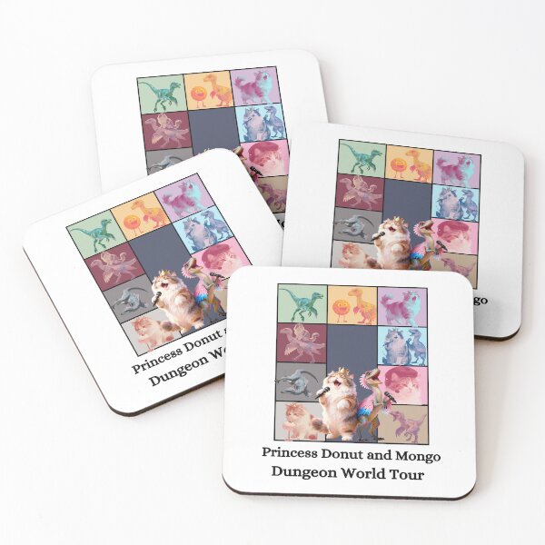 Item preview, Princess Donut and Mongo Dungeon World Tour  designed and sold by LittleGreenChaos.