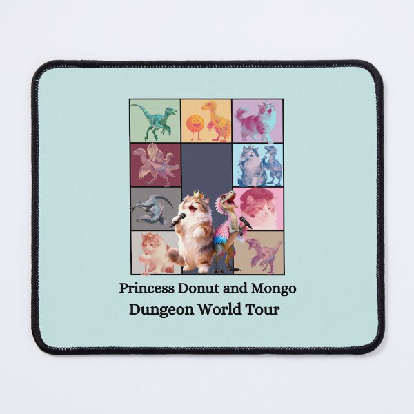 Item preview, Princess Donut and Mongo Dungeon World Tour designed and sold by LittleGreenChaos.