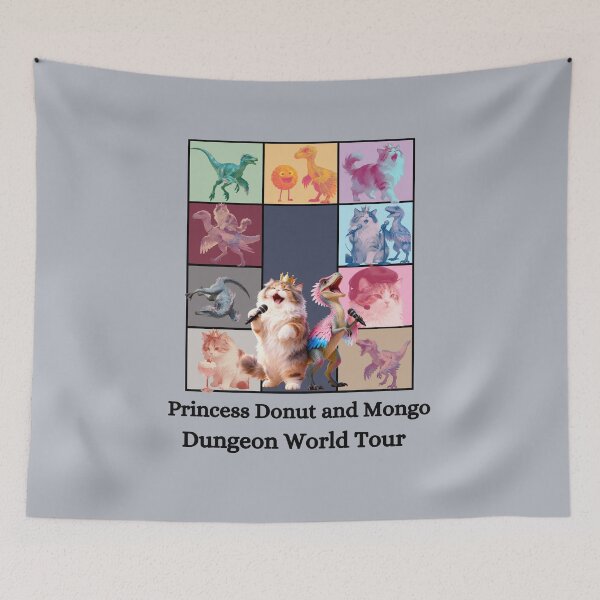 Item preview, Princess Donut and Mongo Dungeon World Tour  designed and sold by LittleGreenChaos.