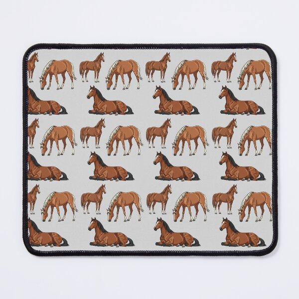 Item preview, Retro Style Chestnut Horse Print designed and sold by Post Haste Art.