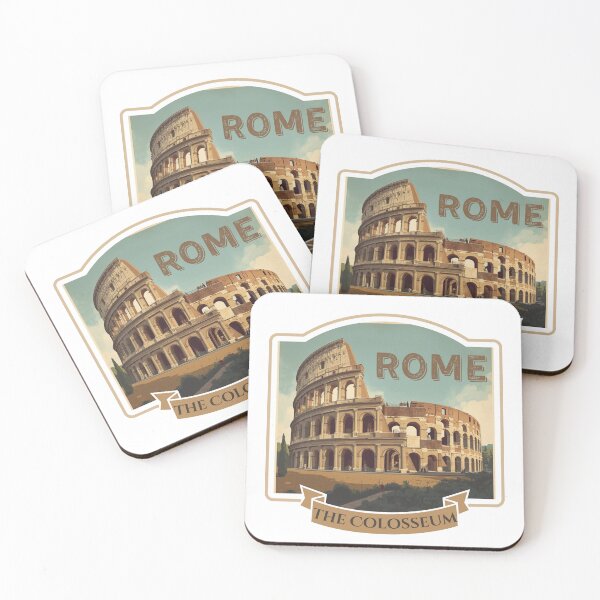 Item preview, The Colosseum Rome - Ancient Italy Vintage Travel Art designed and sold by KaBaRen.
