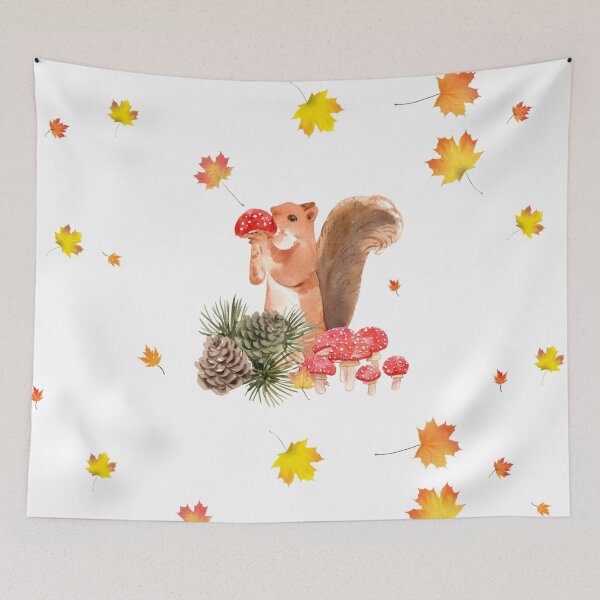 Item preview, Gentle Squirrel in the Leaves designed and sold by AnimaliaStar.